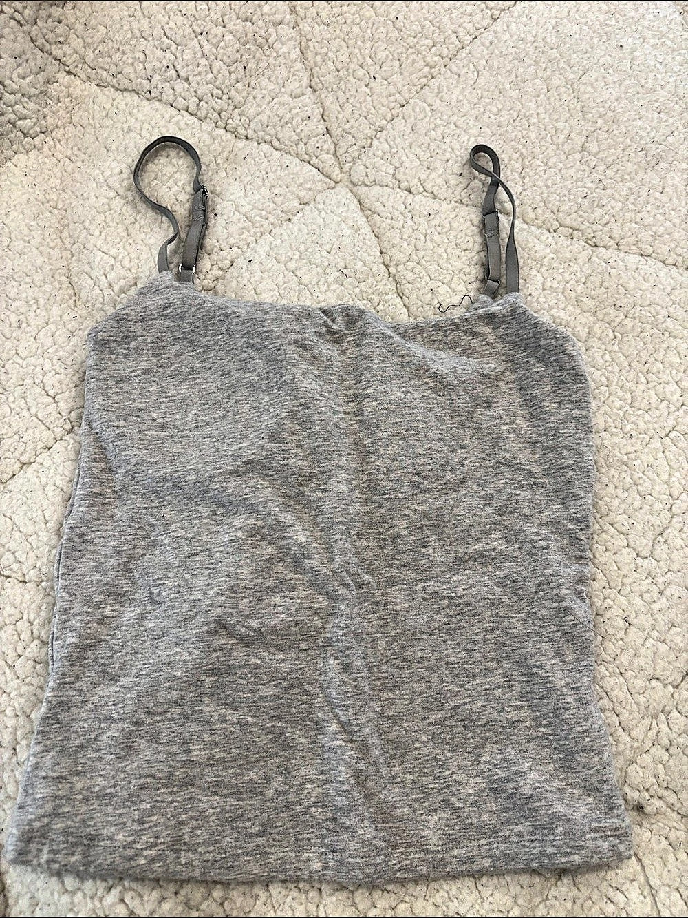 Abercrombie & Fitch Bra-Free 90s Cami Gray Small
